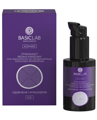 podgląd produktu Basiclab Dermocosmetics Acidumis stymulujący peeling kwasowy ujędrnienie i wygładzenie na noc 30 ml