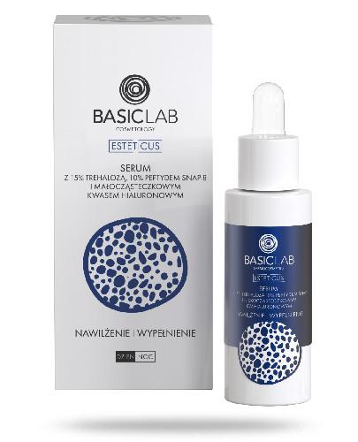 podgląd produktu Basiclab Esteticus serum z 15% trehalozą, peptydem 10% i kwasem hialuronowym 30 ml