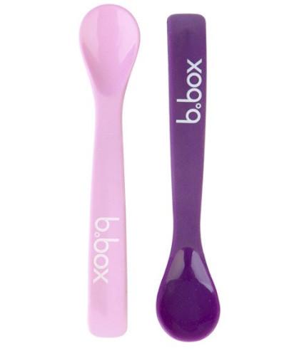 zdjęcie produktu B.box silikonowe łyżeczki różowo-fioletowe 2 sztuki [BB00704]