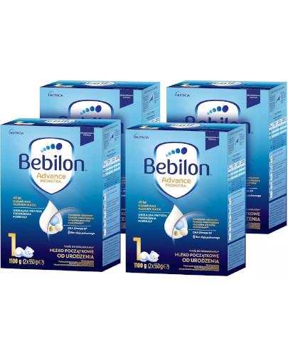 podgląd produktu Bebilon 1 Pronutra Advance mleko początkowe od urodzenia 4 x 1100 g [CZTEROPAK]