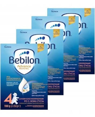 zdjęcie produktu Bebilon 4 Pronutra Advance mleko modyfikowane powyżej 2 roku 4x 1100 g [CZTEROPAK]