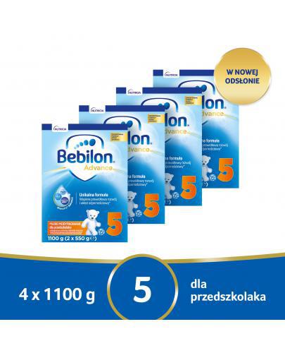 podgląd produktu Bebilon 5 Pronutra Advance mleko modyfikowane powyżej 2,5 roku życia 4x 1100 g [CZTEROPAK]