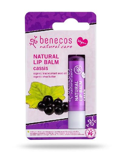 podgląd produktu Benecos naturalny balsam do ust Czarna Porzeczka 4,8 g