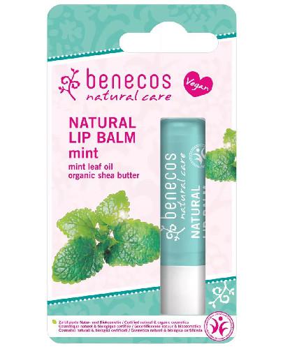 podgląd produktu Benecos naturalny balsam do ust Mięta 4,8 g