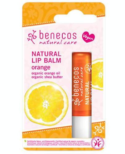 podgląd produktu Benecos naturalny balsam do ust Pomarańcza 4,8 g