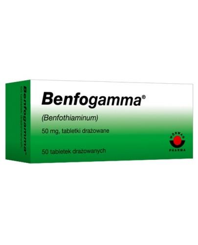 podgląd produktu Benfogamma drażetki 50 mg 50 sztuk