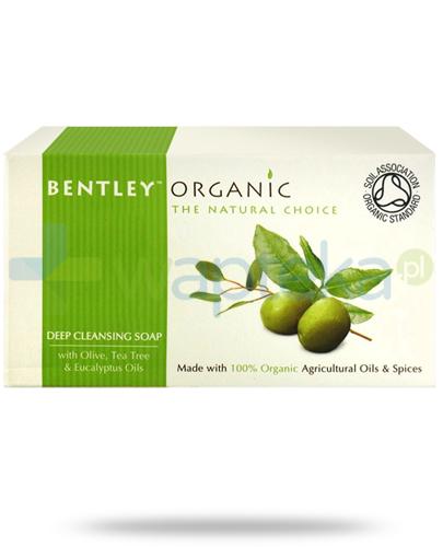 podgląd produktu Bentley Organic głęboko oczyszczające mydło z oliwką, olejem herbacianym i eukaliptusemi 150 g