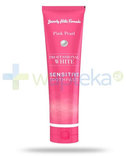 podgląd produktu Beverly Hills Formula Professional White Pink Perl Sensitive pasta do zębów 100 ml