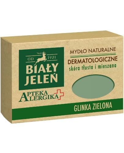 podgląd produktu Biały Jeleń Apteka alergika mydło naturalne dermatologiczne glinka zielona 125 g