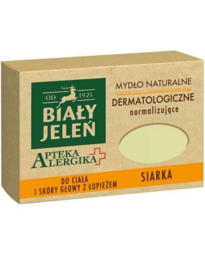 podgląd produktu Biały Jeleń Apteka alergika mydło naturalne dermatologiczne siarka 125 g