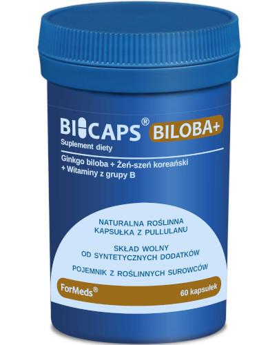 podgląd produktu Bicaps Biloba+ 60 kapsułek