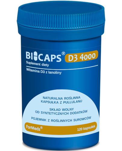 podgląd produktu Bicaps D3 4000 120 kapsułek
