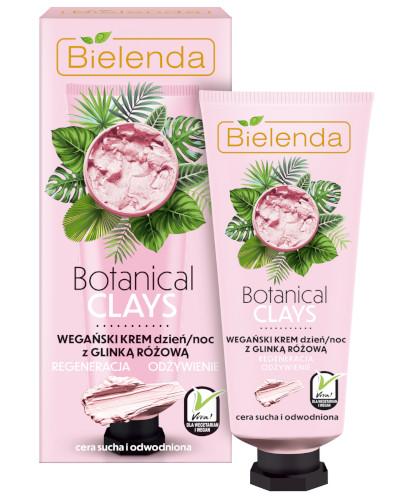 podgląd produktu Bielenda Botanical Clays wegański krem z glinką różową na dzień i na noc 50 ml