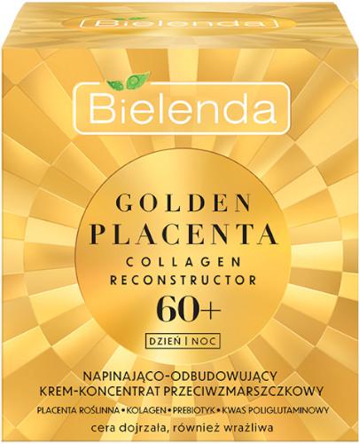 zdjęcie produktu Bielenda Golden Placenta Collagen Reconstructor napinająco-odbudowujący krem-koncentrat przeciwzmarszczkowy 60+ 50 ml