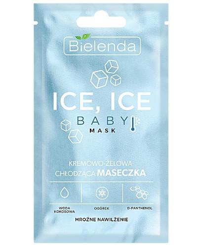 podgląd produktu Bielenda Ice Ice Baby! mask kremowo-żelowa chłodząca maseczka - mroźne nawilżenie 8 g