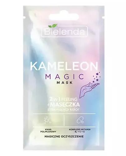 podgląd produktu Bielenda Kameleon Magic Mask 2w1 peeling + maseczka zmieniająca kolor magiczne oczyszczenie 8 g