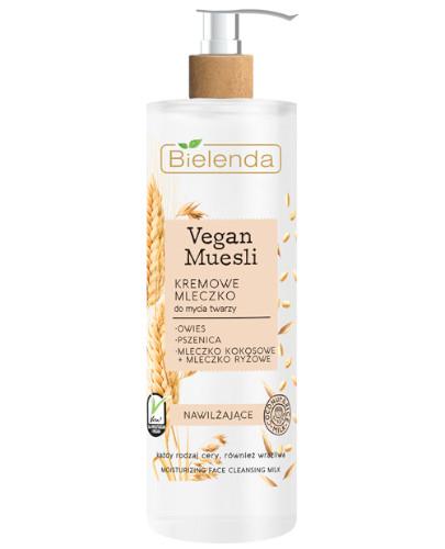 podgląd produktu Bielenda Vegan Muesli kremowe mleczko do mycia twarzy nawilżające 175 g