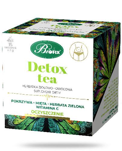 podgląd produktu BiFix Detox tea herbatka ziołowo-owocowa oczyszczająca 15 saszetek