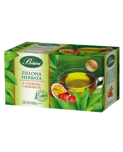 zdjęcie produktu BiFix Premium Zielona z guaraną i marakują herbatka owocowa ekspresowa 20x 2 g