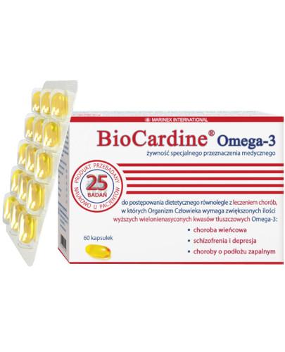 zdjęcie produktu BioCardine Omega-3 olej z mięśni sardyneki sardeli 60 kapsułek