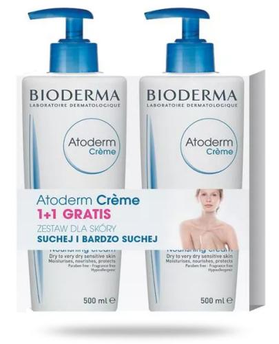podgląd produktu Bioderma Atoderm Creme krem wzmacniający, natłuszczający i nawilżający do skóry suchej 2x 500 ml [DWUPAK]