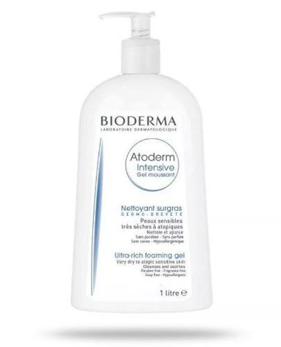 podgląd produktu Bioderma Atoderm Intensive Gel Moussant żel oczyszczający i natłuszczający do skóry atopowej 1000 ml