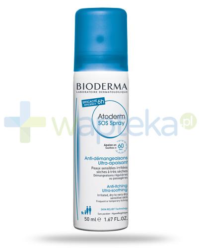 podgląd produktu Bioderma Atoderm SOS Spray ultra łagodzący eliminujący swędzenie skóry 50 ml