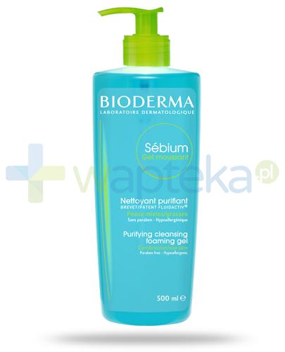 podgląd produktu Bioderma Sebium Gel Moussant antybakteryjny żel do mycia twarzy 500 ml