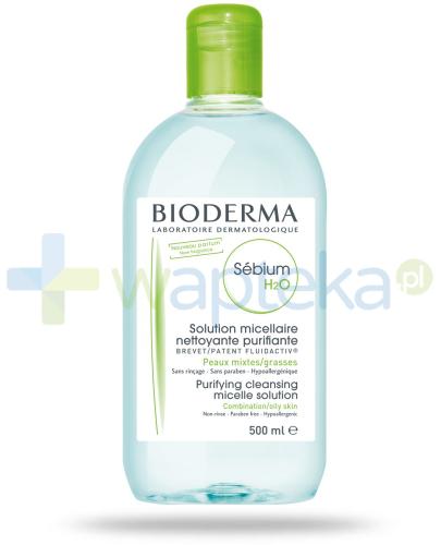 podgląd produktu Bioderma Sebium H2O płyn micelarny do skóry mieszanej, tłustej i trądzikowej 500 ml 