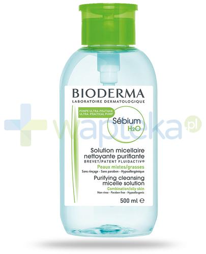 zdjęcie produktu Bioderma Sebium H2O płyn micelarny do skóry mieszanej, tłustej i trądzikowej  500 ml