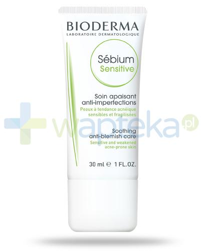 podgląd produktu Bioderma Sebium Sensitive łagodzący krem do skóry trądzikowej 30 ml