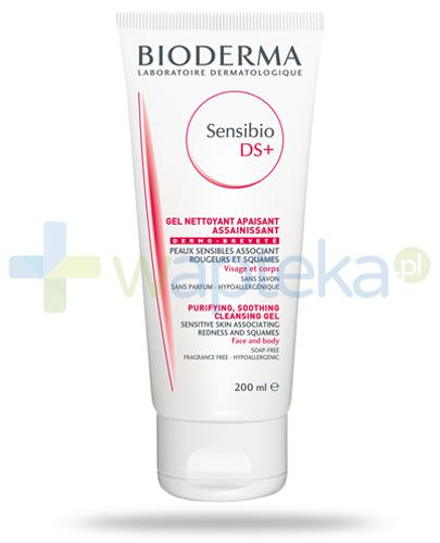 podgląd produktu Bioderma Sensibio DS+ oczyszczający żel do mycia skóry zaczerwienionej i z łojotokiem 200 ml