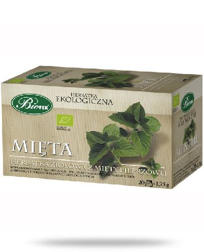 zdjęcie produktu BiFix Herbata mięta - ekologiczna ekspresowa 20 saszetek