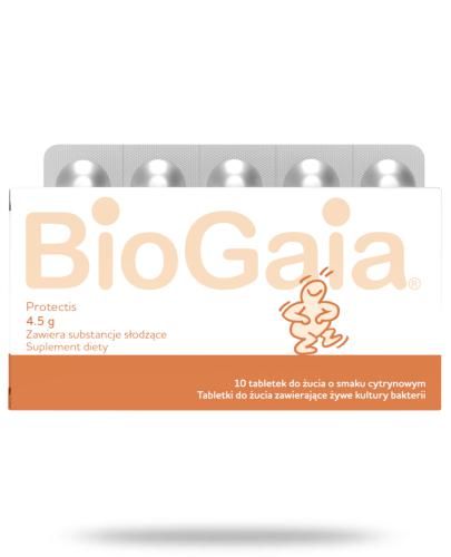 podgląd produktu BioGaia ProTectis 4,5g probiotyczne tabletki do żucia o smaku cytrynowym 10 sztuk