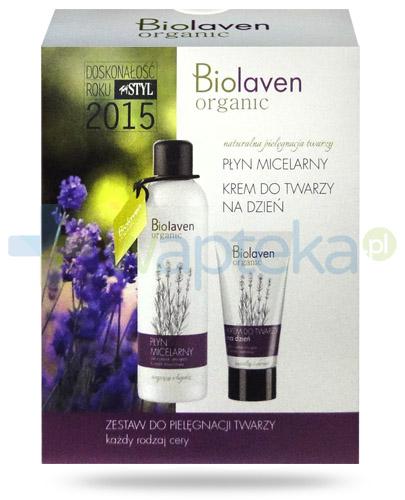 podgląd produktu Biolaven Organic płyn micelarny 200 ml + Biolaven Organic krem do twarzy na dzień 50 ml [ZESTAW]