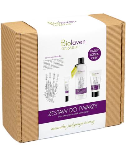 podgląd produktu Biolaven Organic płyn micelarny 200 ml + krem do twarzy na noc 50 ml + krem pod oczy 15 ml [ZESTAW]