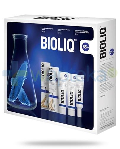 podgląd produktu Bioliq 55+ krem intensywnie liftingujący + krem liftingująco-odżywczy na dzień + krem na noc [ZESTAW]