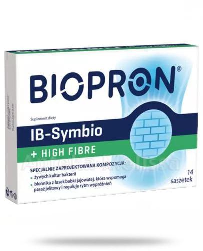 podgląd produktu Biopron IB-Symbio + High Fibre 14 saszetek