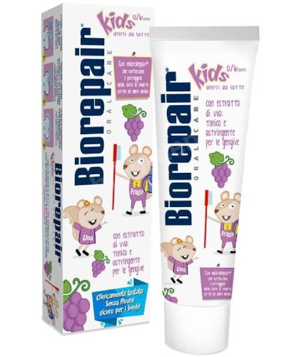 podgląd produktu Biorepair Kids 0-6 lat pasta do zębów winogrono 50 ml