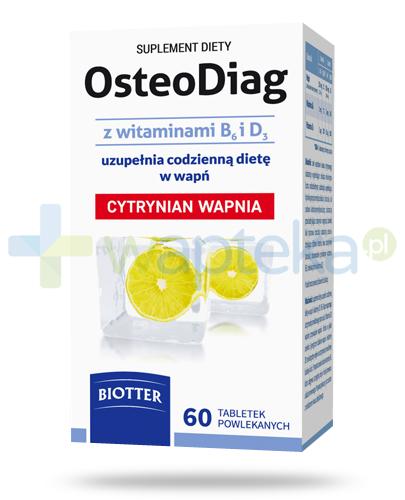 podgląd produktu Biotter Osteodiag z witaminą B6 i D3 60 tabletek