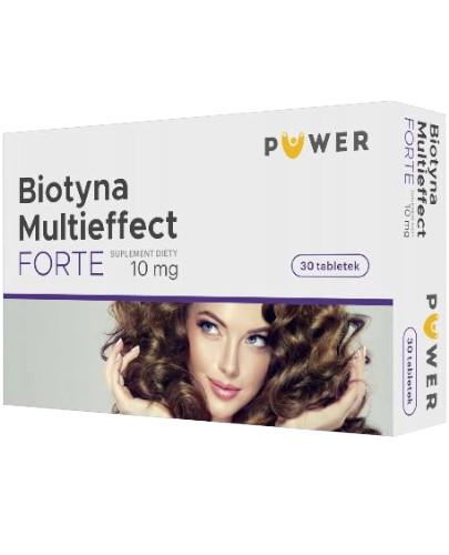 podgląd produktu Biotyna Multieffect Forte 10 mg 30 tabletek