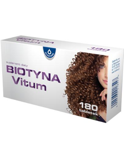 zdjęcie produktu Biotyna-Vitum 2,5 mg 180 tabletek