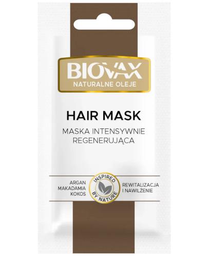 podgląd produktu Biovax Argan & Makadamia & Kokos maseczka intensywnie regenerująca do włosów 20 ml