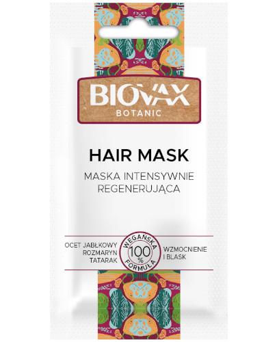 podgląd produktu Biovax Botanic maska intensywnie regenerująca ocet jabłkowy rozmaryn tatarak 20 ml