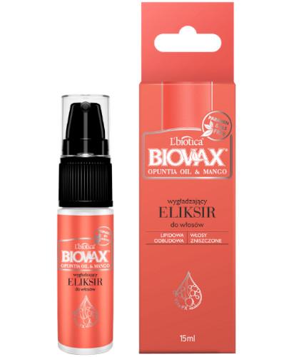 podgląd produktu Biovax opuntia oil & mango wygładzający eliksir do włosów 15 ml