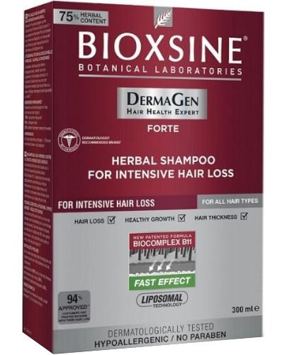 podgląd produktu Bioxsine DermaGen Forte ziołowy szampon zapobiegający silnemu wypadaniu włosów 300 ml