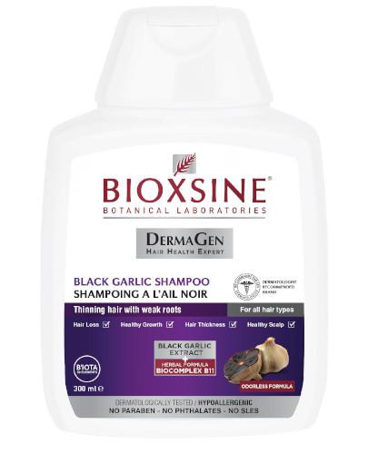 podgląd produktu Bioxsine szampon z czarnego czosnku przeciw wypadaniu włosów 300 ml