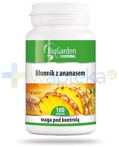 podgląd produktu Błonnik z ananasem 100 tabletek BigGarden