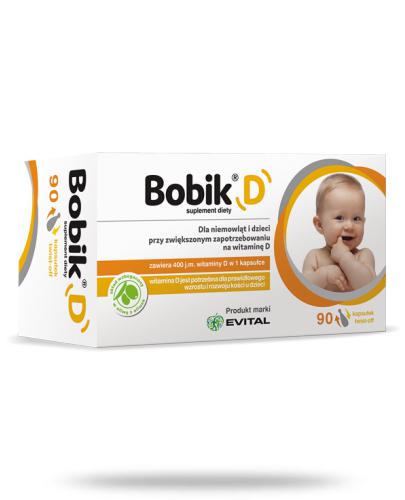 podgląd produktu Bobik D witamina D3 90 kapsułek