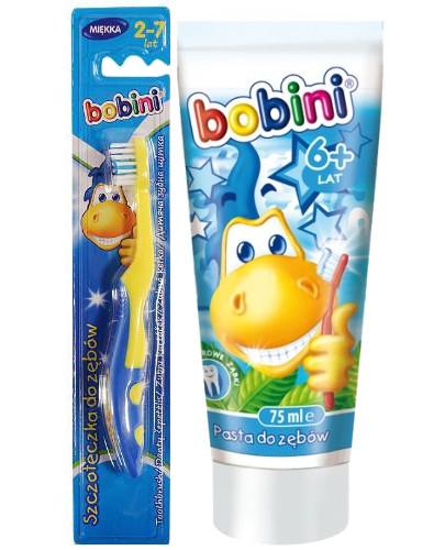 podgląd produktu Bobini Dent pasta dla dzieci powyżej 6-ciu lat 75 ml + szczoteczka